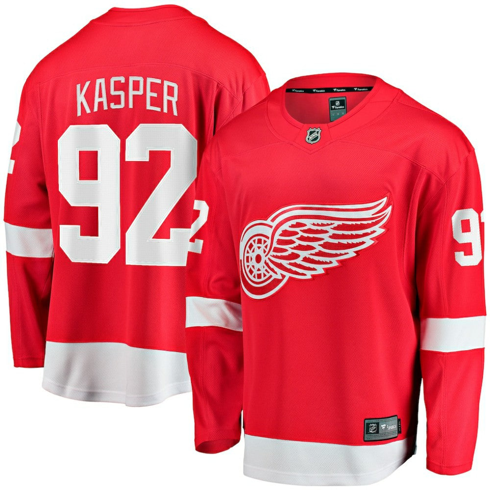 NHL Red Marco Kasper Detroit Red Wings Fanatics Home Breakaway Jersey