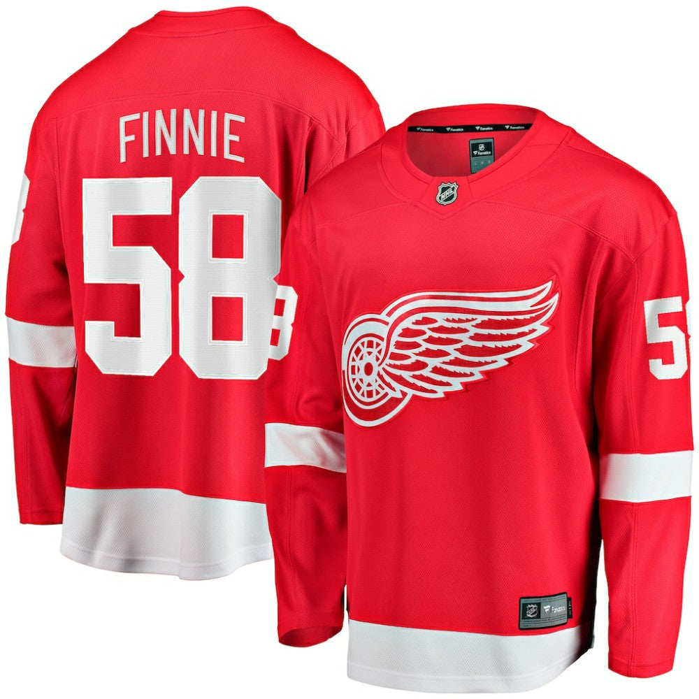NHL Red Emmitt Finnie Detroit Red Wings Fanatics Home Breakaway Jersey