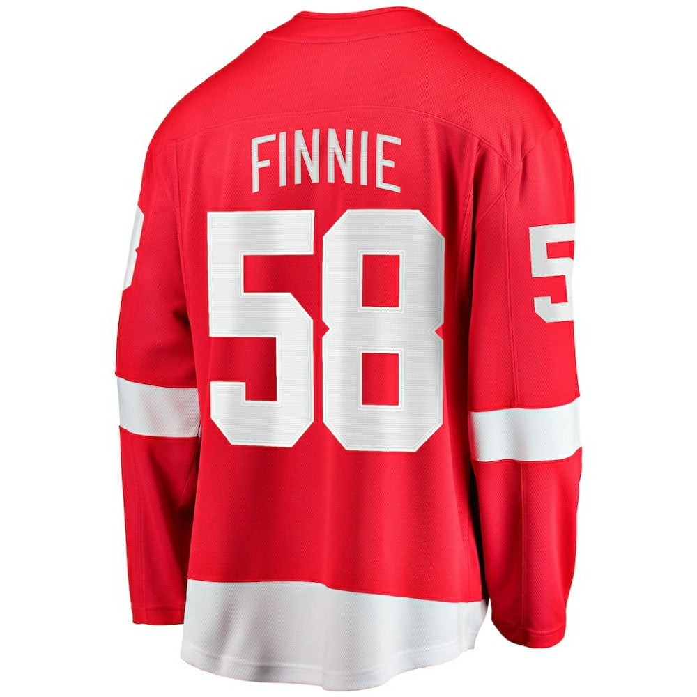 NHL Red Emmitt Finnie Detroit Red Wings Fanatics Home Breakaway Jersey