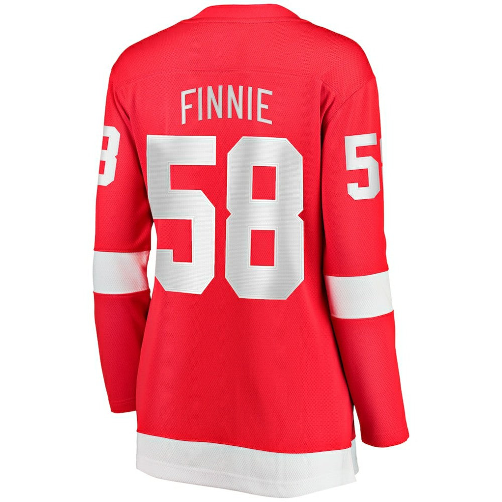 NHL Red Emmitt Finnie Detroit Red Wings Fanatics Women's Home Breakaway Jersey