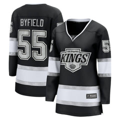 NHL Black Quinton Byfield Los Angeles Kings Fanatics Women's Home Breakaway Jersey