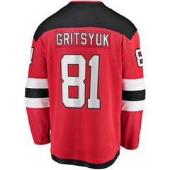 NHL Red Arseny Gritsyuk New Jersey Devils Fanatics Home Breakaway Jersey