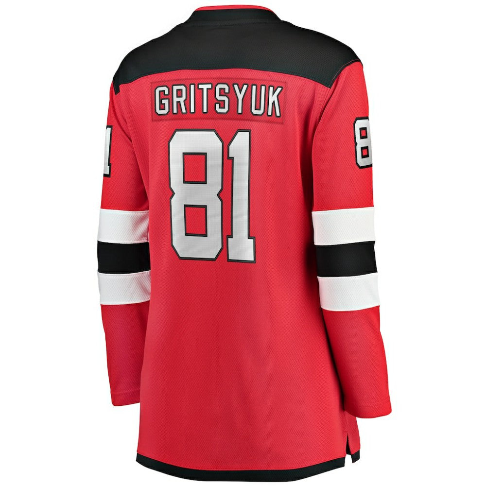 NHL Red Arseny Gritsyuk New Jersey Devils Fanatics Women's Home Breakaway Jersey