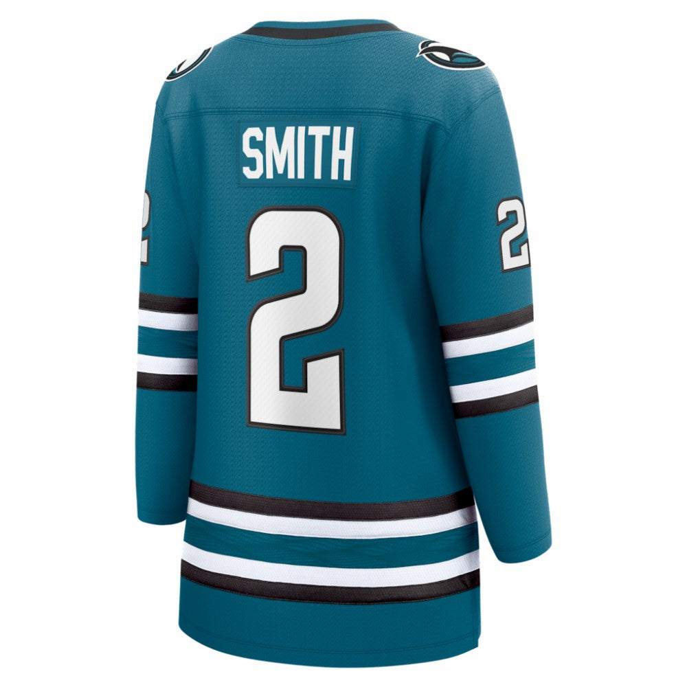 NHL Teal Will Smith San Jose Sharks Fanatics Women's Home Breakaway Jersey
