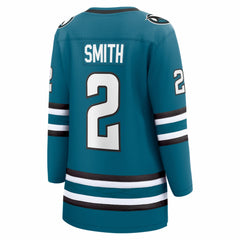 NHL Teal Will Smith San Jose Sharks Fanatics Women's Home Breakaway Jersey
