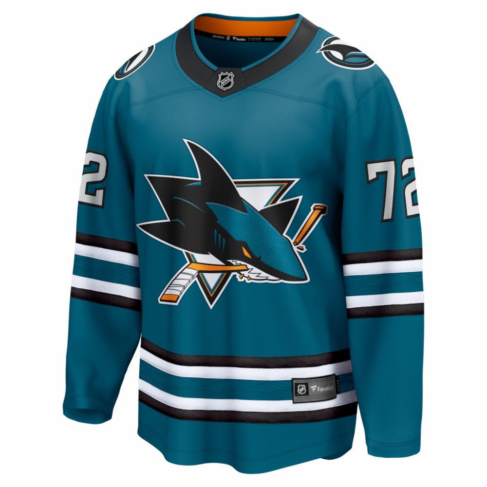 NHL Teal William Eklund San Jose Sharks Fanatics Home Breakaway Jersey