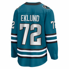 NHL Teal William Eklund San Jose Sharks Fanatics Home Breakaway Jersey