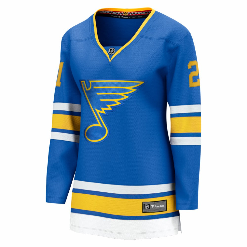 NHL Blue Jimmy Snuggerud St. Louis Blues Fanatics Women's Home Breakaway Jersey