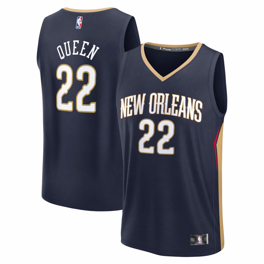 NBA Derik Queen New Orleans Pelicans Fast Break Replica Jersey