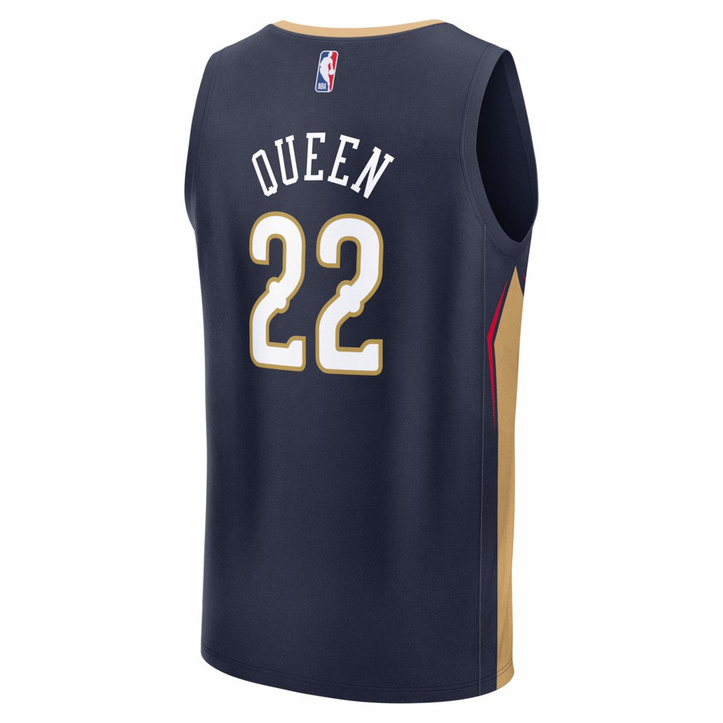 NBA Derik Queen New Orleans Pelicans Fast Break Replica Jersey