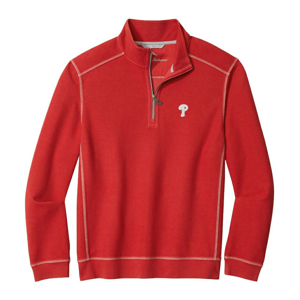 MLB Philadelphia Phillies Tommy Bahama Montego Bay Half-Zip Sweatshirt