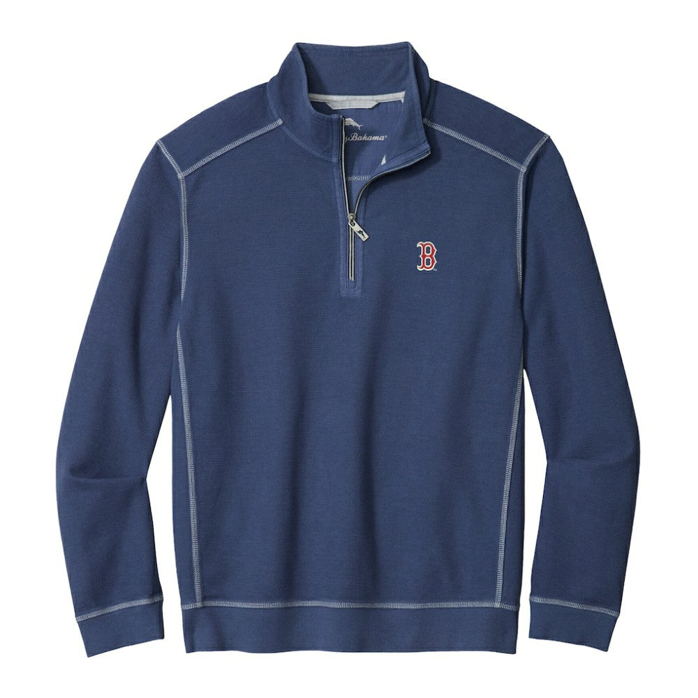 MLB Boston Red Sox Tommy Bahama Montego Bay Half-Zip Sweatshirt