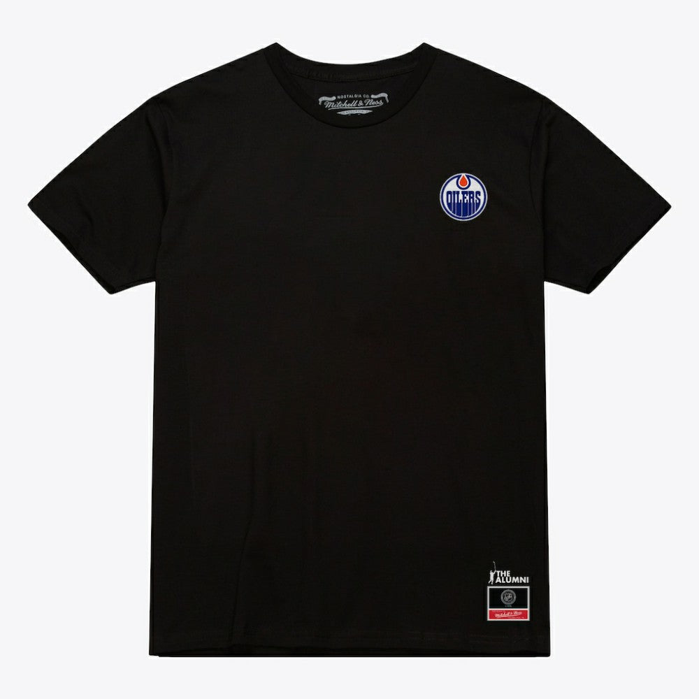NHL Black Wayne Gretzky Edmonton Oilers Mitchell & Ness Photo T-Shirt