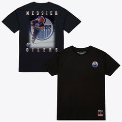 NHL Black Mark Messier Edmonton Oilers Mitchell & Ness Photo T-Shirt