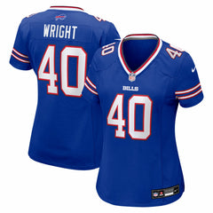 Matthew Wright  Women's Team Game Jersey - Buffalo Bills