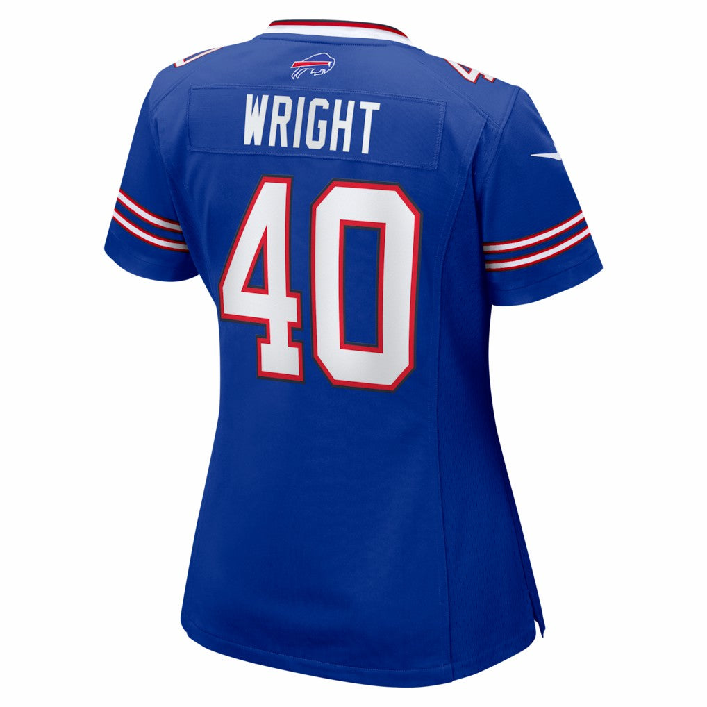 Matthew Wright  Women's Team Game Jersey - Buffalo Bills
