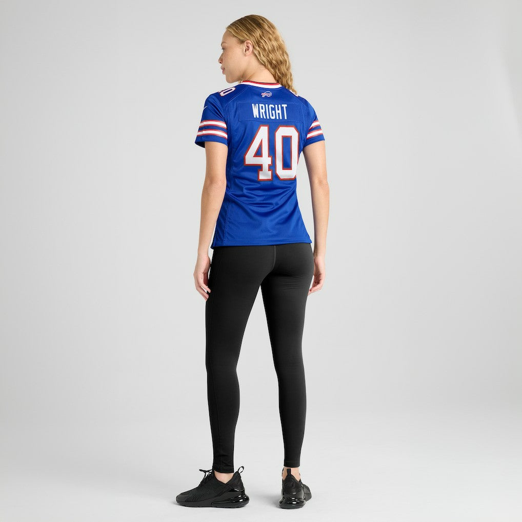 Matthew Wright  Women's Team Game Jersey - Buffalo Bills