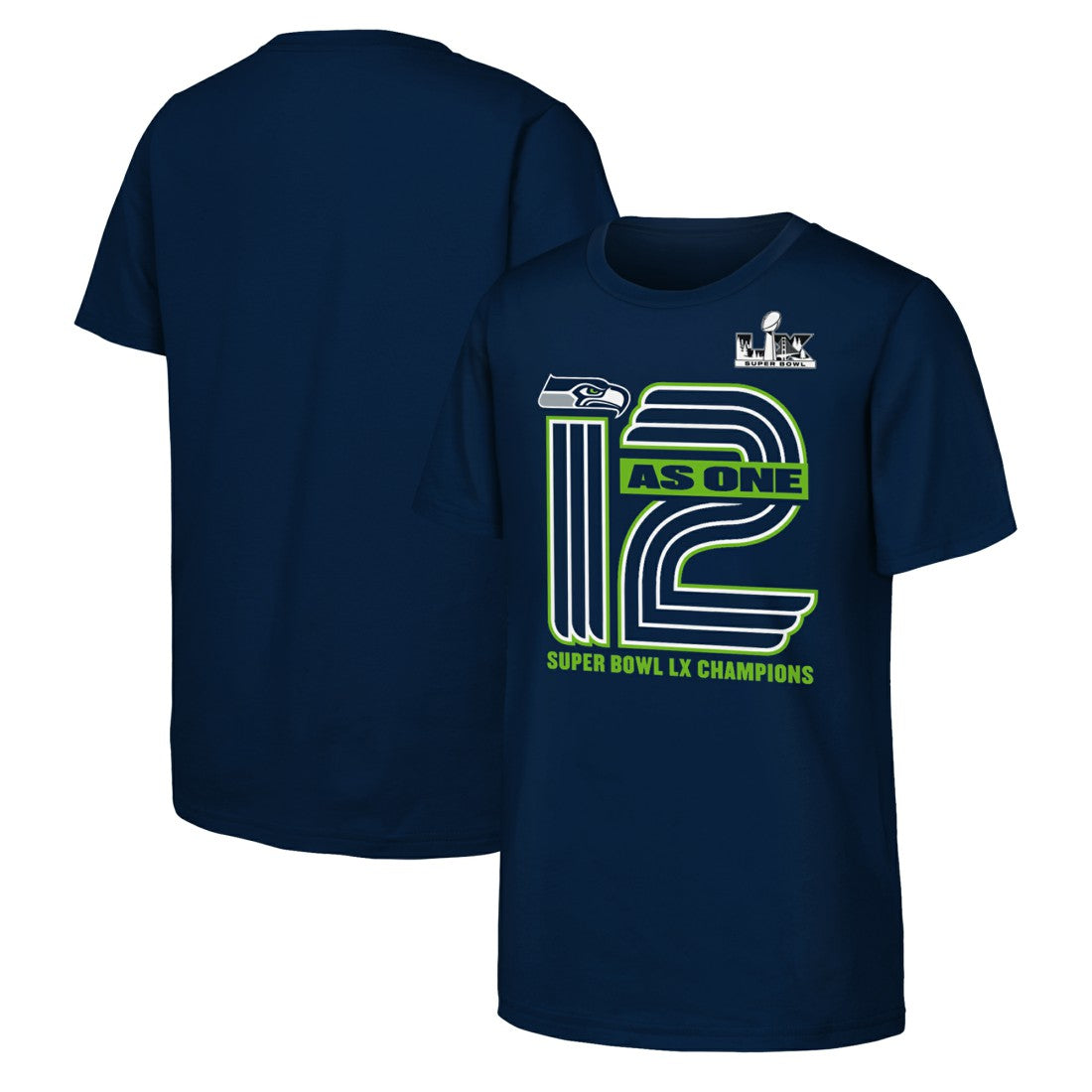 Youth Super Bowl LX Champions Hometown Collection T-Shirt - Seattle Seahawks