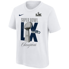 Youth Super Bowl LX Champions Lombardi Trophy T-Shirt - Seattle Seahawks