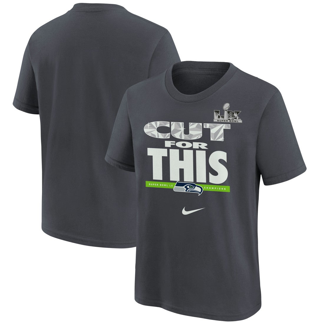 Youth Super Bowl LX Champions Parade T-Shirt - Seattle Seahawks