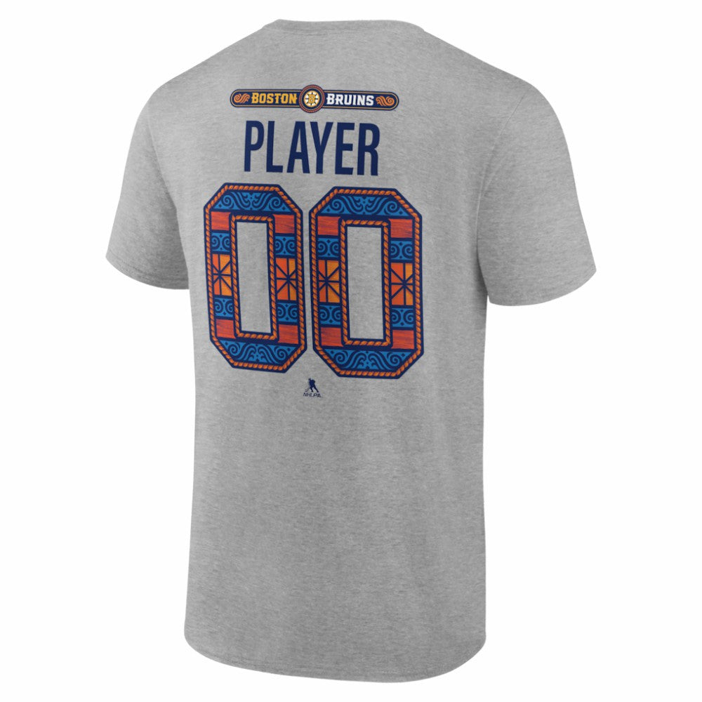 NHL Gray Boston Bruins 2026 NHL Stadium Series Personalized Name & Number T-Shirt