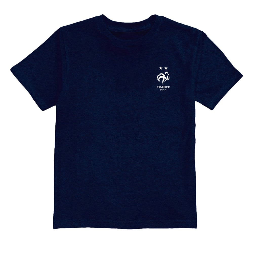 France National Team Vive La Fete Youth Impressions Artwork T-Shirt -  Navy
