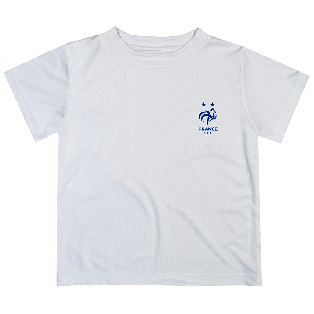 France National Team Vive La Fete Youth Impressions Artwork T-Shirt -  White