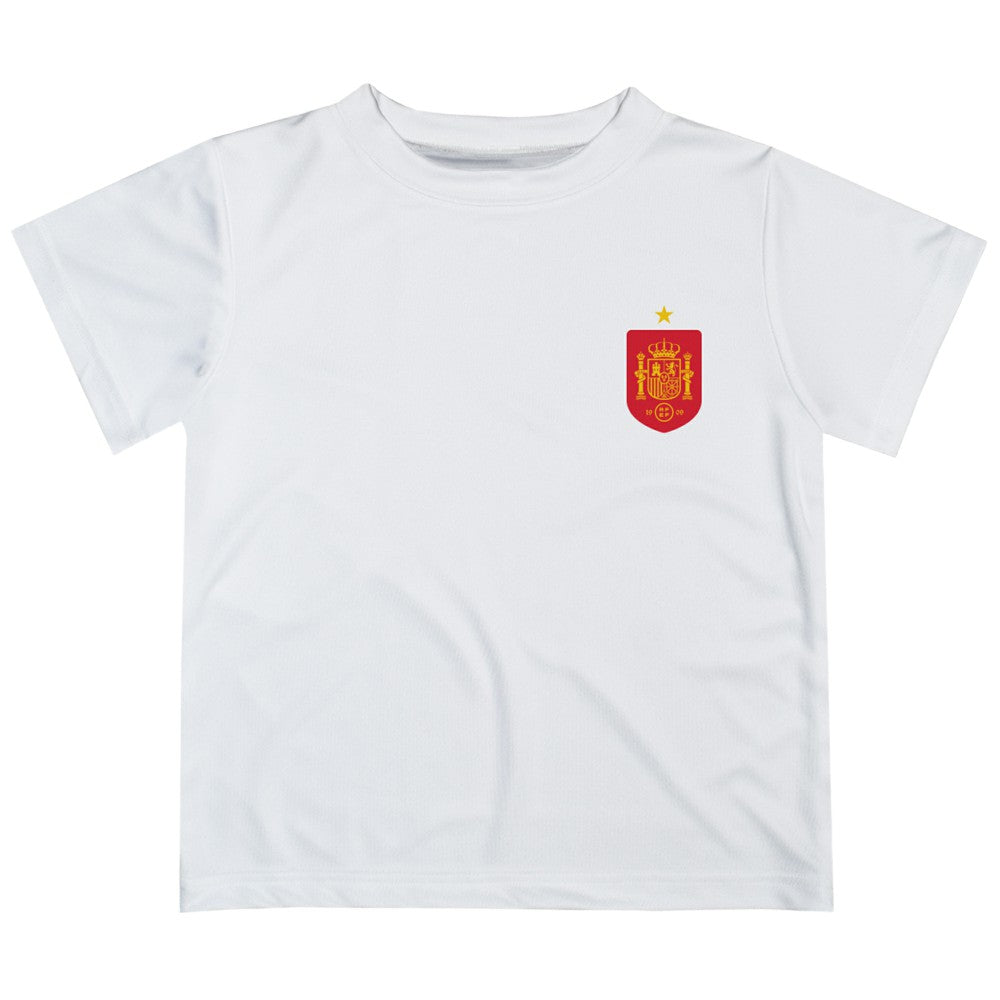 Spain National Team Vive La Fete Youth Impressions Artwork T-Shirt -  White