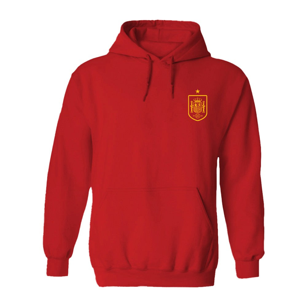 Spain National Team Vive La Fete Women's Impressions Artwork Hoodie -  Red