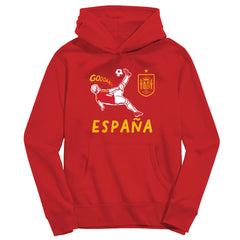 Spain National Team Vive La Fete Youth Chilena Style Hoodie -  Red