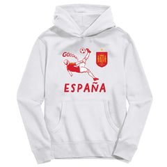 Spain National Team Vive La Fete Youth Chilena Style Hoodie -  White