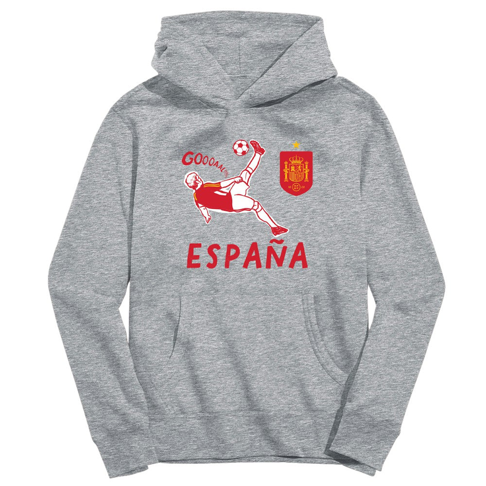 Spain National Team Vive La Fete Youth Chilena Style Hoodie -  Gray