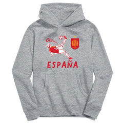 Spain National Team Vive La Fete Youth Chilena Style Hoodie -  Gray