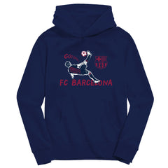 Barcelona Vive La Fete Youth Chilena Style Hoodie -  Navy