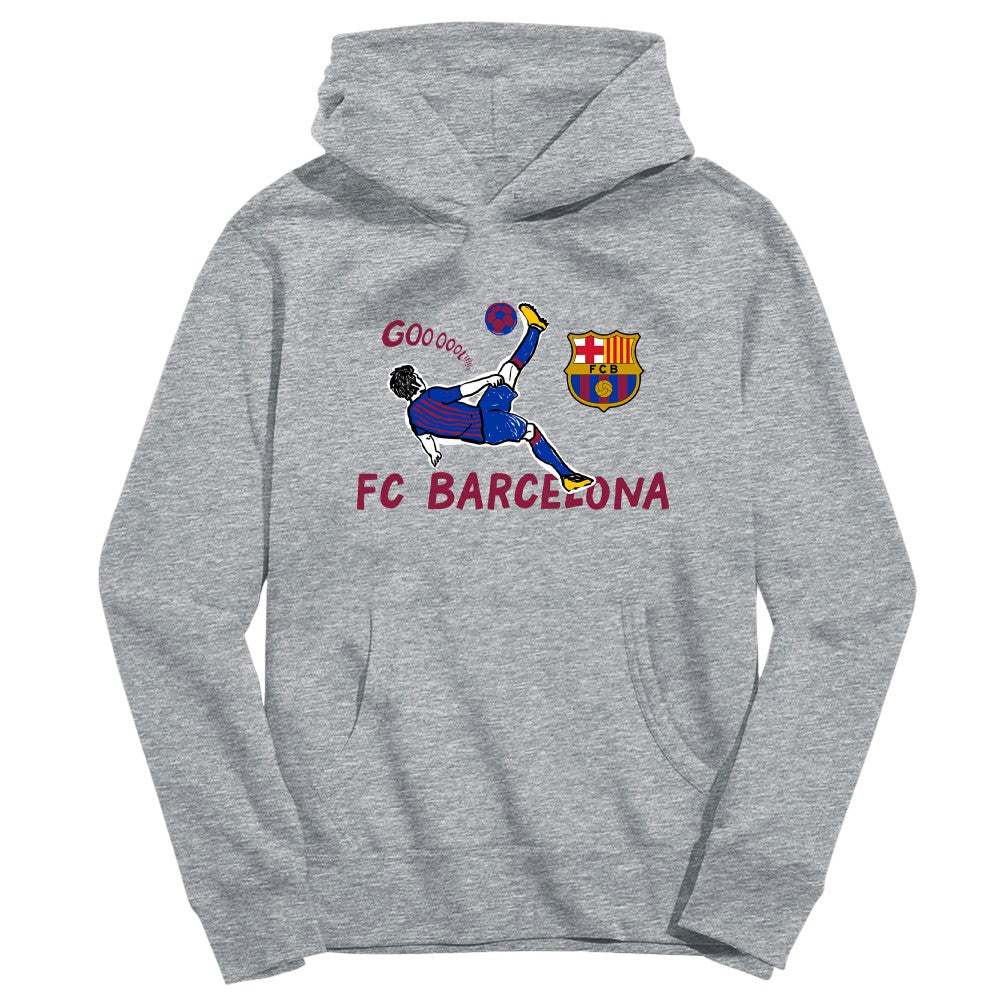 Barcelona Vive La Fete Youth Chilena Style Hoodie -  Gray
