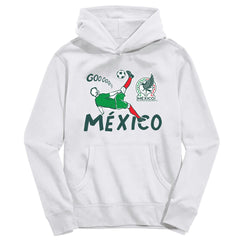 Mexico National Team Vive La Fete Youth Chilena Style Hoodie -  White