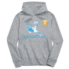 Argentina National Team Vive La Fete Youth Chilena Style Hoodie -  Gray