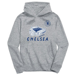Chelsea Vive La Fete Youth Stadium Style Hoodie -  Gray