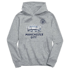Manchester City Vive La Fete Youth Stadium Style Hoodie -  Gray