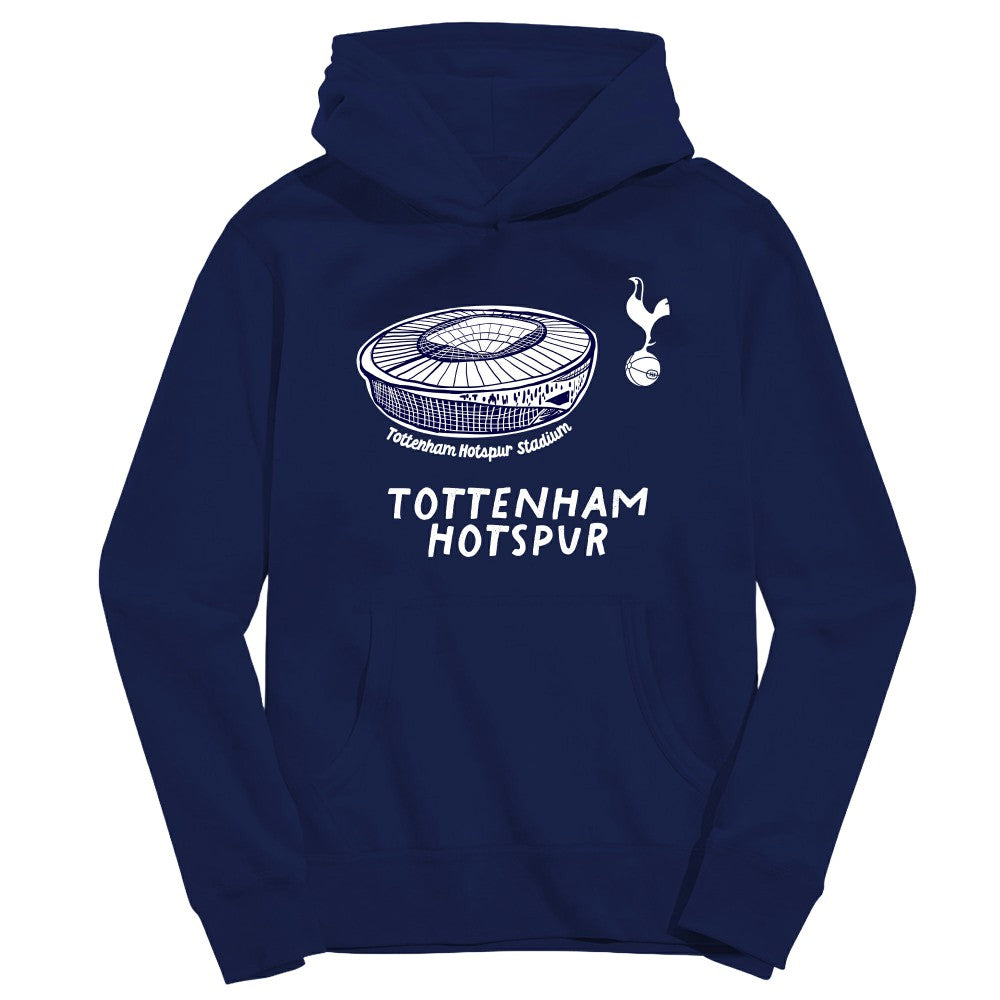 Tottenham Hotspur Vive La Fete Youth Stadium Style Hoodie -  Navy