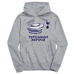 Tottenham Hotspur Vive La Fete Youth Stadium Style Hoodie -  Gray
