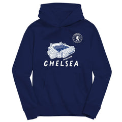 Chelsea Vive La Fete Youth Stadium Style Hoodie -  Navy