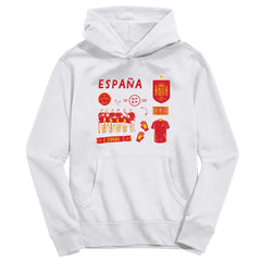 Spain National Team Vive La Fete Youth Impressions Icons Hoodie -  White