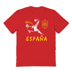 Spain National Team Vive La Fete Youth Chilena Style T-Shirt -  Red