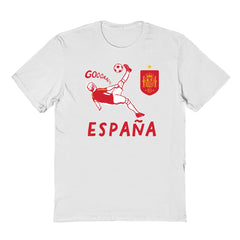 Spain National Team Vive La Fete Youth Chilena Style T-Shirt -  White
