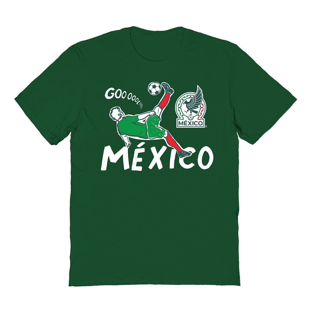 Mexico National Team Vive La Fete Youth Chilena Style T-Shirt -  Green