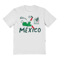 Mexico National Team Vive La Fete Youth Chilena Style T-Shirt -  White