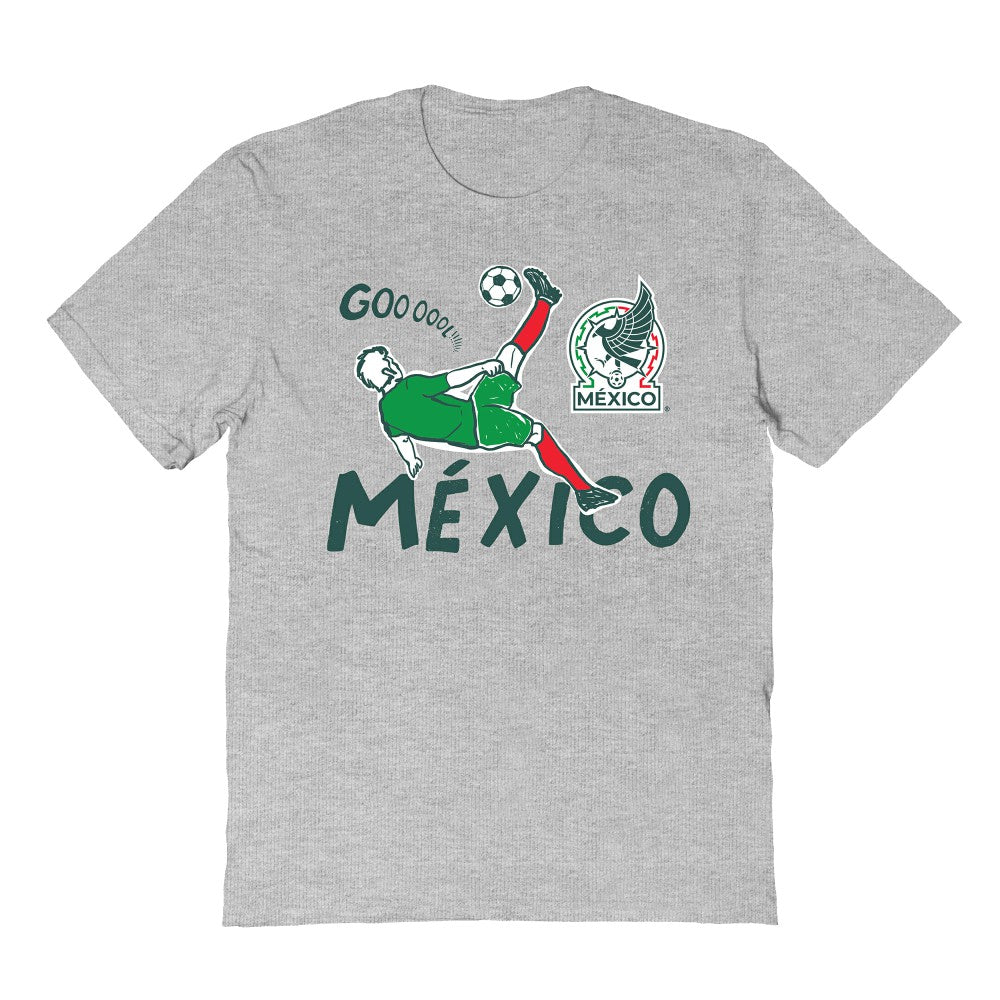 Mexico National Team Vive La Fete Youth Chilena Style T-Shirt -  Gray