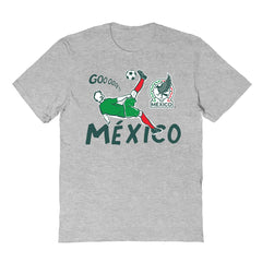 Mexico National Team Vive La Fete Youth Chilena Style T-Shirt -  Gray