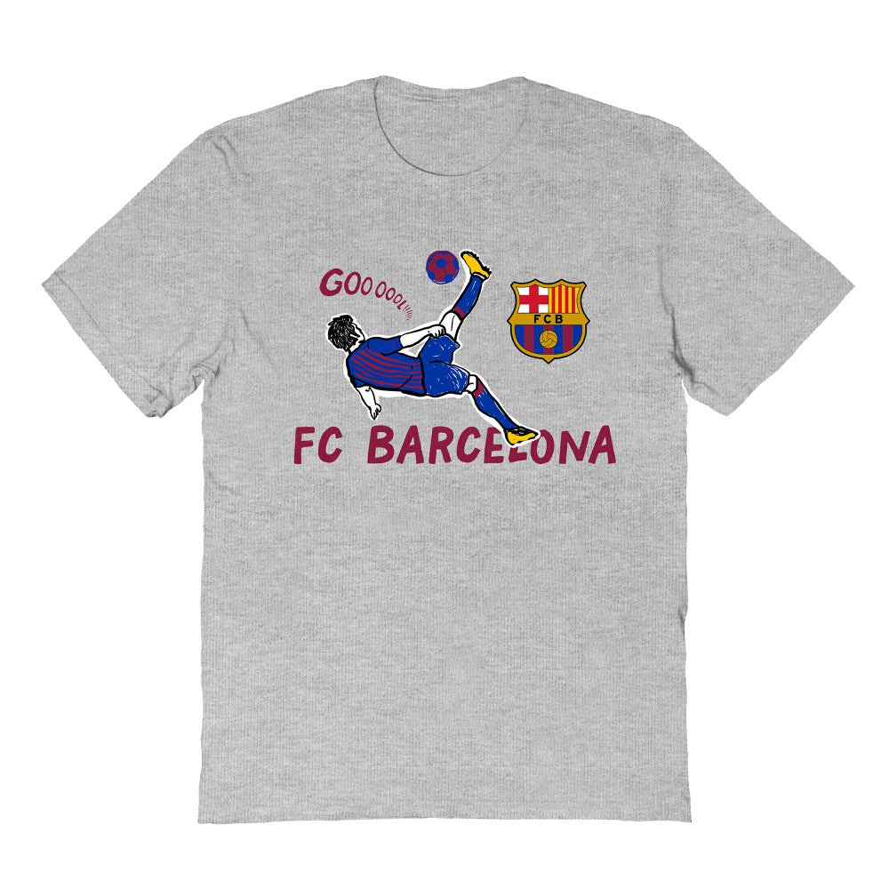 Barcelona Vive La Fete Youth Chilena Style T-Shirt -  Gray